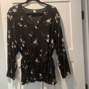 Old Navy Faux Wrap Rayon Blouse